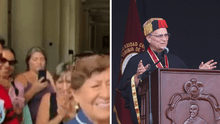 Devotos chiclayanos se concentran en la catedral Santa María para celebrar la elección del papa Robert Prevost: "Que venga a bendecirnos"
