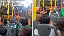 Pasajeros sorprenden a chofer de bus en Perú y le cantan ‘Happy Birthday’ por su cumpleaños: “Que parta la torta”