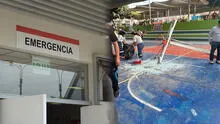 Villa El Salvador: Estudiante termina en UCI con pronóstico reservado tras caída de canasta de básquet