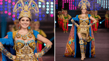 Staisy Huamansisa deslumbra en el Miss Mundo 2025 con espectacular traje típico inspirado en la cultura Moche