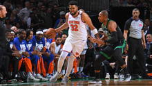 ¿Quién va ganando Celtics vs Knicks? Marcador al medio tiempo del game 5 por los NBA Playoffs 2025 con Karl-Anthony Towns