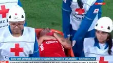 Luis Ramos fue llevado en ambulancia a un hospital tras sufrir un golpe en partido por Copa Sudamericana