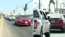 Caos vehicular en acceso al nuevo aeropuerto Jorge Chávez en Av. Morales Duárez tras inicio de marcha blanca