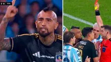 Arturo Vidal vio la roja por insólitos gestos a la hinchada de Racing y prensa argentina se burla de él: "Expulsión absurda"