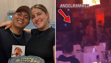 Tiktoker Ángel Ramírez es captado en night club tras anunciar la separación de su esposa: "Estuvo una hora"