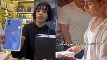 Tiktoker Valentino regaló iPhone en piñata de cumpleaños y joven ganador quedó en shock