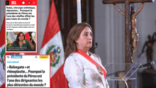 Prensa francesa informa sobre cirugías de Boluarte: "¿Por qué la presidenta del Perú es uno de los líderes más odiados del mundo?"