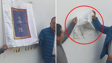 Critican a alcalde de Cañete por inaugurar obra en cementerio municipal con placa de papel