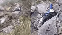 Pasco: fatal despiste en motocicleta deja dos jóvenes muertos tras caer a un abismo