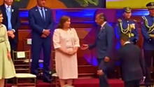 Dina Boluarte le negó el saludo a Gustavo Petro en la toma del mando del presidente de Ecuador