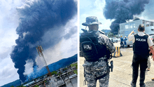 Las impactantes imágenes y videos del momento de la fuerte explosión en la refinería Esmeraldas, la más grande de Ecuador Las impactantes imágenes y videos del momento de la fuerte explosión en la refinería Esmeraldas, la más grande de Ecuador