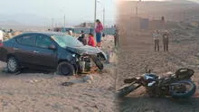 Tragedia en la variante de Pasamayo: adulto mayor muere tras impactar su motocicleta contra auto