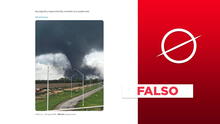 Esta imagen no corresponde al reciente tornado ocurrido en Puerto Varas, Chile