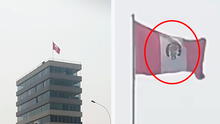 Institución del Estado iza bandera del Perú al revés y en redes reaccionan: “Está de cabeza como este país”