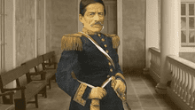 Paz Soldán y Ramón Castilla en un juego de naipes