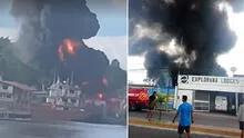 Feroz incendió afectó embarcación que transportaba combustible a orillas del río Itaya en Iquitos