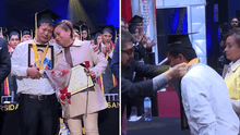 Padres de estudiante fallecido de la UNMSM conmueven al recibir diploma de graduación: "Sanmarquino toda la vida" Padres de estudiante fallecido de la UNMSM conmueven al recibir diploma de graduación: "Sanmarquino toda la vida"