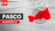 Temblor de magnitud 4,0 remeció hoy Pasco, según IGP