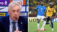 Carlo Ancelotti tuvo su primer 'encontronazo' con las eliminatorias sudamericanas: se quejó del césped tras no poder ganarle a Ecuador