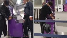 Streamer Daarick intentó evitar pagar extra y su maleta quedó atorada al medir su equipaje en el Aeropuerto Jorge Chávez