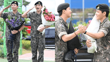¡BTS está de regreso! V y RM salen del servicio militar y así los recibió el ARMY