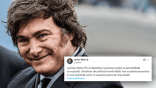 Javier Milei se pronuncia sobre la condena por corrupción impuesta a Cristina Kirchner: "Justicia. Fin"