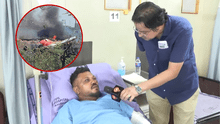 Superviviente del vuelo Air India narra desde el hospital su escape milagroso entre los restos del avión: "La puerta se rompió y escapé" Superviviente del vuelo Air India narra desde el hospital su escape milagroso entre los restos del avión: "La puerta se rompió y escapé"