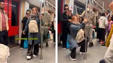 Johanna San Miguel canta ‘Cervecero’ en metro de Europa y usuarios resaltan insólito detalle: "Amo como lleva la mochila"