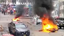 Vecinos de El Agustino, cansados de la delincuencia, queman moto de presuntos ladrones: "Decían '¡Chápenlos!' y salieron corriendo"