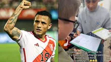 Yoshimar Yotún visitó colegio en Lima y niño le pide que le firme su examen: "¿Has salido bien?"