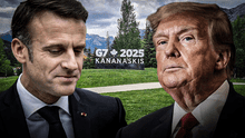 Trump desmiente a Macron y afirma que no abandonó el G7 por "una oferta de alto al fuego" entre Israel e Irán: "Siempre se equivoca" Trump desmiente a Macron y afirma que no abandonó el G7 por "una oferta de alto al fuego" entre Israel e Irán: "Siempre se equivoca"