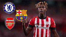 Nico Williams cada vez más cerca del Barsa: Chelsea y Arsenal se retiran y el Bayern se queda solo