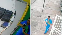 Veterinario en Comas sale corriendo de clínica tras sismo de 6,1 junto a gatito que estaba conectado a una botella de suero Veterinario en Comas sale corriendo de clínica tras sismo de 6,1 junto a gatito que estaba conectado a una botella de suero