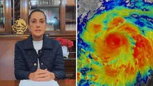 Sheinbaum confirmó impactó de huracán Erick categoría 4 en Guerrero y Oaxaca durante la madrugada del jueves: "En unas horas tendremos la información de las afectaciones"