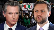 Gavin Newsom le responde a JD Vance tras acusaciones de alentar protestas en Los Ángeles: "¿Qué tal si me lo dices en la cara?" Gavin Newsom le responde a JD Vance tras acusaciones de alentar protestas en Los Ángeles: "¿Qué tal si me lo dices en la cara?"