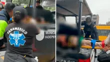 Adulta mayor queda en UCI tras caerle poste en la cabeza en estación Naranjal del Metropolitano