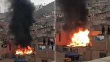 Fuerte incendio afectó vivienda en Puente Piedra: cuatro unidades de bomberos atendieron el siniestro Fuerte incendio afectó vivienda en Puente Piedra: cuatro unidades de bomberos atendieron el siniestro