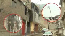 Rímac: vecinos construyen casa con poste de luz dentro y provocan que otro esté a punto de caer por mala instalación Rímac: vecinos construyen casa con poste de luz dentro y provocan que otro esté a punto de caer por mala instalación