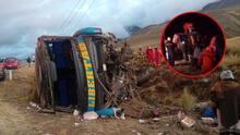 Tragedia en La Libertad: 3 fallecidos y 44 heridos tras volcadura de bus que se despistó y chocó contra un cerro Tragedia en La Libertad: 3 fallecidos y 44 heridos tras volcadura de bus que se despistó y chocó contra un cerro