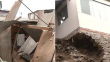 Pánico en el Rímac: muralla de piedras colapsa, sepulta vivienda y deja otra suspendida en el aire Pánico en el Rímac: muralla de piedras colapsa, sepulta vivienda y deja otra suspendida en el aire