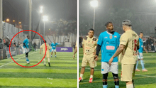 'Cóndor' Mendoza enciende al 'Loco' Vargas tras hacer la 'paradinha' en Copa Leyendas: discutieron, pero el árbitro los separó