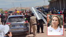 Arequipa: ciudadanos tiraron huevos y piedras a vehículo donde pensaban que iba Dina Boluarte
