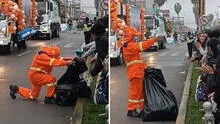 Trabajador de Chorrillos baila mientras recoge basura y se roba el show en corso: "Merece aumento" Trabajador de Chorrillos baila mientras recoge basura y se roba el show en corso: "Merece aumento"