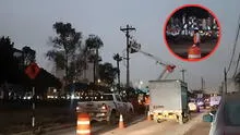Luz del Sur denuncia que MML tumbó 10 postes vitales para obras de nueva Vía Expresa Sur sin previo aviso