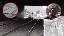 Vecinos cuestionan rieles por donde pasarán trenes de López Aliaga: "No he visto que han estado trabajando"