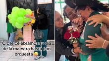 Padres de familia sorprenden a docente peruana con orquesta por el Día del Maestro: “Somos su última promoción”