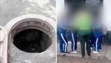 Escolar cae dentro de buzón sin tapa en El Agustino: "técnicos" lo abrían para robarse los cables