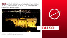 La Casa Blanca no se tiñó de amarillo en la víspera del Día de la Independencia de EEUU: foto es de 2021