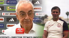 Jorge Fossati recordó a Fabián Bustos en Universitario: "Estos puntos son válidos como los que consiguió el comando técnico anterior"