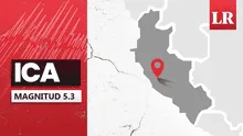 Temblor de magnitud 5,3 se sintió en Ica hoy, según IGP